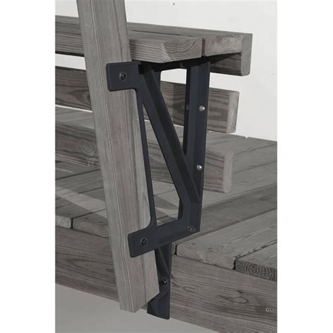 park bench metal brackets|deck cantilever bench bracket.